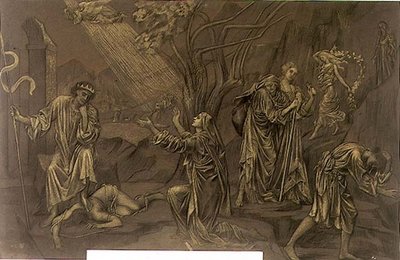 Az Árnyak Völgye, 1899 körül (pasztell, kréta papíron) alkotó: Evelyn De Morgan
