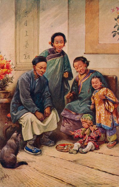 Egy kisfiú születésnapja, 1910 alkotó: Evelyn Elizabeth Hardy