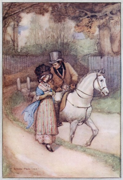 Illusztráció Cranfordhoz, Mrs. Gaskell (színes litó) alkotó: Evelyn Paul