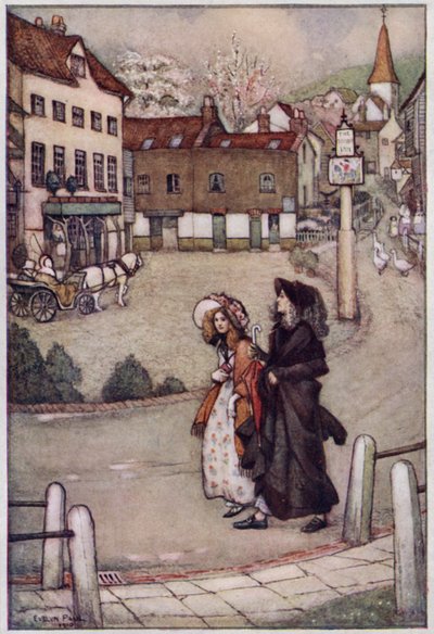 Illusztráció Cranfordhoz, Mrs. Gaskell (színes litó) alkotó: Evelyn Paul