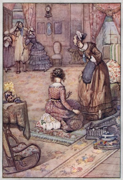 Illusztráció Cranfordhoz, Mrs. Gaskell (színes litó) alkotó: Evelyn Paul