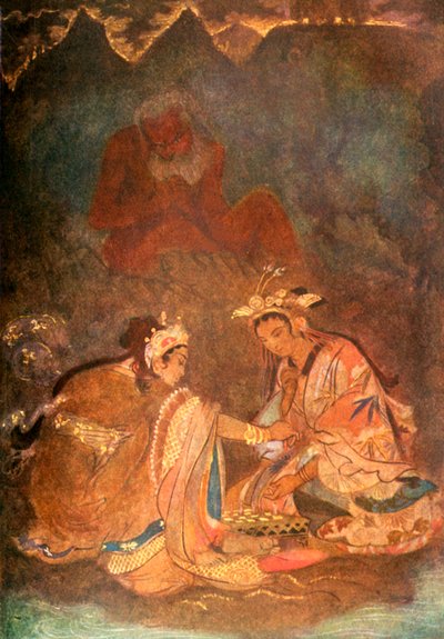 "A Vis hang is szerencse t Fuji-yama", 1912. alkotó: Evelyn Paul