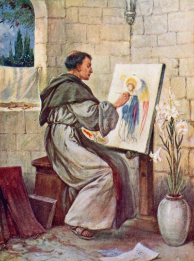 Egy szerzetes (színes litó) alkotó: Evelyn Stuart Hardy