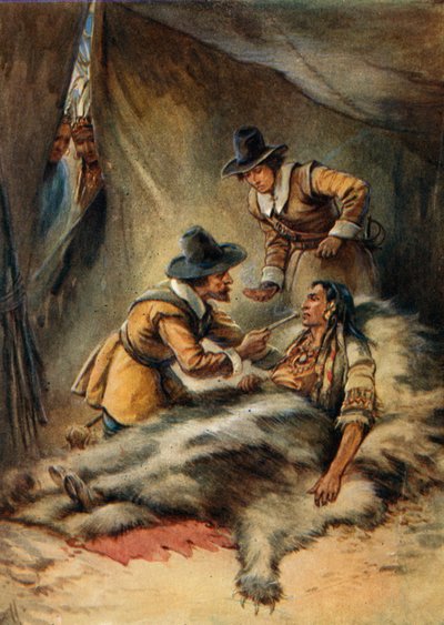 Illusztráció a fiatal zarándokoknak alkotó: Evelyn Stuart Hardy