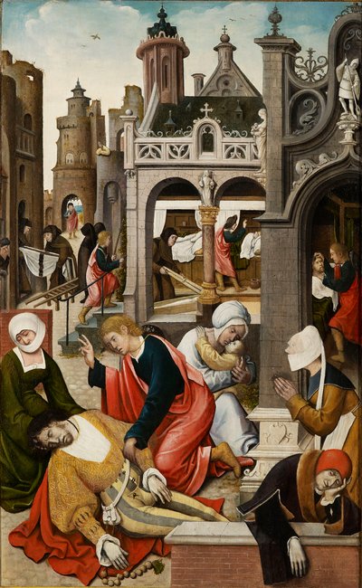 Jelenet Saint Roch életéből, 1517. alkotó: Everaert Orley