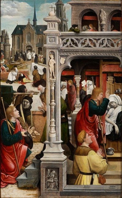 Jelenet Saint Roch életéből, 1517. alkotó: Everaert Orley