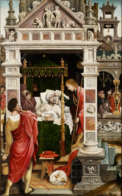 Jelenet Saint Roch életéből, 1517. alkotó: Everaert Orley