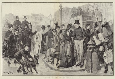 London Street-Crossing alkotó: Everard Hopkins