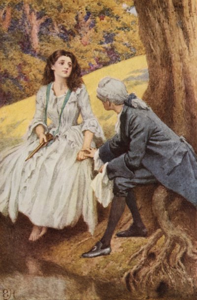 Illusztráció A szentimentális utazáshoz, Laurence Sterne alkotó: Everard Hopkins