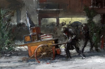 NYC, 14. utca karácsonykor alkotó: Everett Shinn