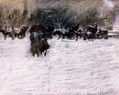 A park télen alkotó: Everett Shinn