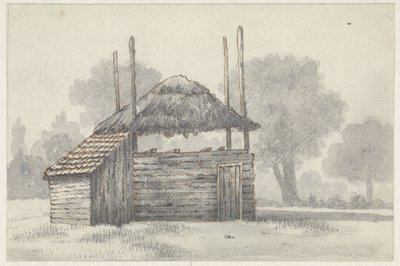 Szénakazal Zoelmondban, a Betuwe-ban alkotó: Evert Doublet