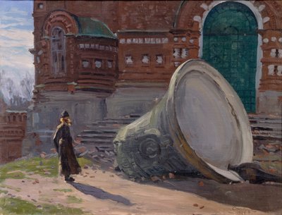 A templomi harangok tönkretétele, 1924 alkotó: Evgeni Ivanovich Stolitsa