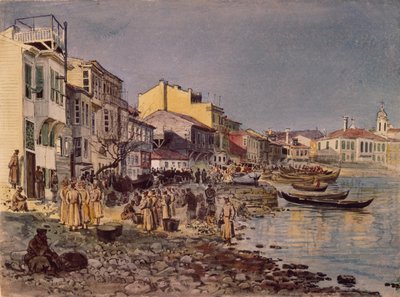 Orosz katonák a San Stefano-i töltésnél, 1878 alkotó: Evgeni Kirillovich Makarov