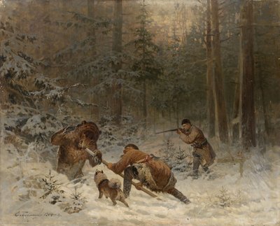 Medvevadászat alkotó: Evgeny Alexandrovich Tichmenev
