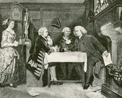 Johnson, Goldsmith és Boswell a Mitre Tavernben alkotó: Eyre Crowe