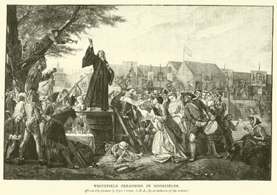 Whitefield prédikál Moorfieldsben alkotó: Eyre Crowe