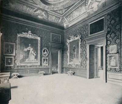 Caroline királynő szalonja a Kensington-palotában, 1899, 1901 alkotó: Eyre and Spottiswoode