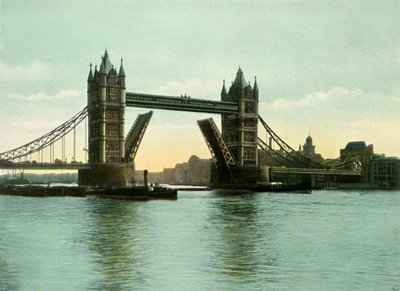 A Tower Bridge, 1900-as évek. alkotó: Eyre and Spottiswoode