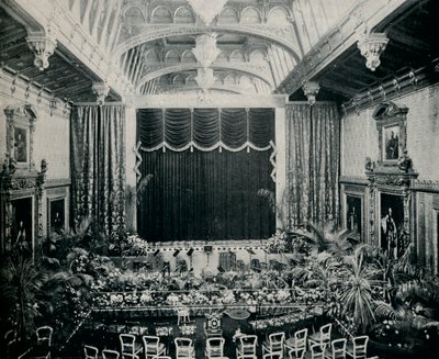 The Waterloo Chamber, Windsor Castle, 1891, c1891, 1901 Állami Színművek színházaként alkotó: Eyre and Spottiswoode