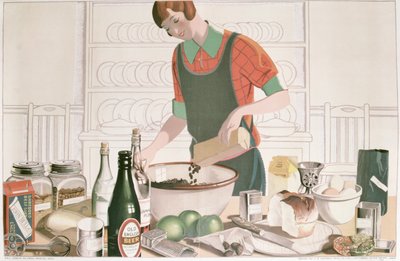 A karácsonyi puding, plakát 1928 (litó) alkotó: F.C. Harrison