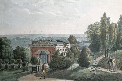 A melegház a Jardin des Plantes-ban, Párizs (akvatinta) alkotó: F.G. Wexelberg