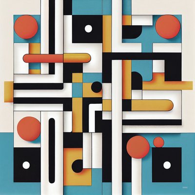 Vászon fali dekoráció minimalista és posztmodern belsőépítészeti stílusban alkotó: F. Abderrahim
