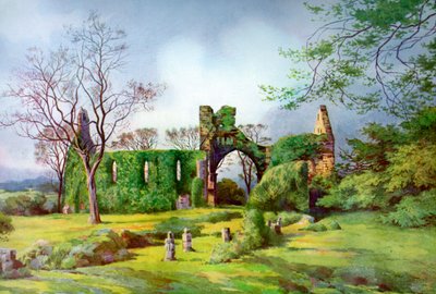 Gray Abbey, Down County, Észak-Írország, 1924-1926. alkotó: F. C. Varley