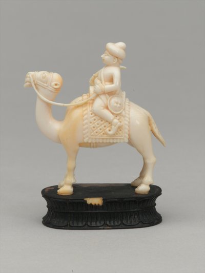 Fekete lovag, sakkfigura, India, 1820 körül alkotó: F. Ernest Jackson