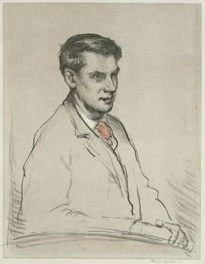 Alfred Orage portréja (ceruza és akvarell papíron) alkotó: F. Ernest Jackson