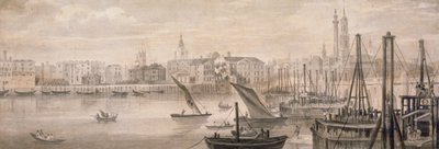 Old London Bridge, 1826. alkotó: F Jackson