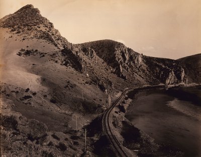 Keleti bejárat, Jefferson-kanyon, az északi Pacific vasútvonal számára alkotó: F. Jay Haynes