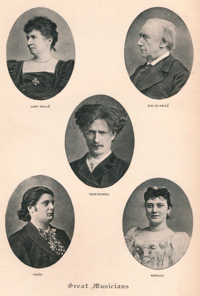 Nagy zenészek – X. tábla, 1880, 1895 alkotó: F. Jenkins Heliog