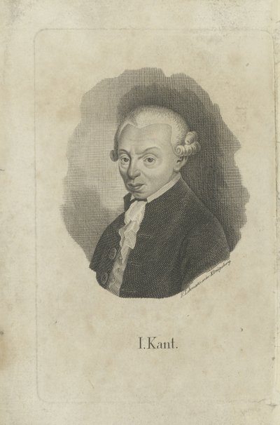 Immanuel Kant portréja 1724-1804, kb. 1820. alkotó: F. L. Lehmann