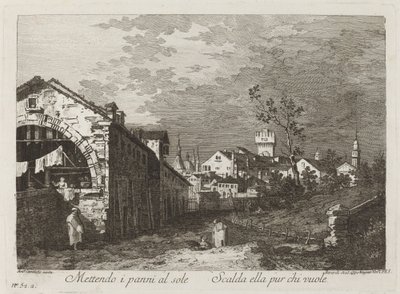 A ruhák felrakása... alkotó: Fabio Berardi after Canaletto
