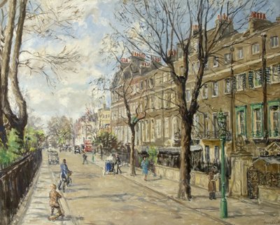 Cheyne Walk, 1939. április, 1943 alkotó: Fairlie Harmar