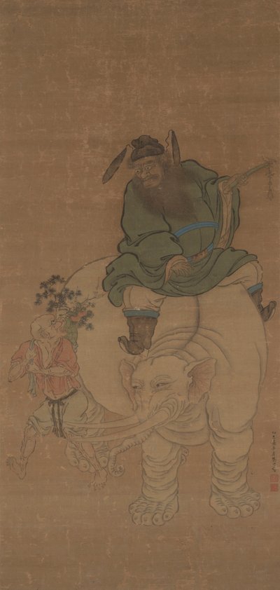 Zhong Kui Riding an Elephant alkotó: Fan Yi