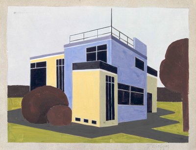 Tervezés családi házhoz, 1923. alkotó: Farkas Molnar