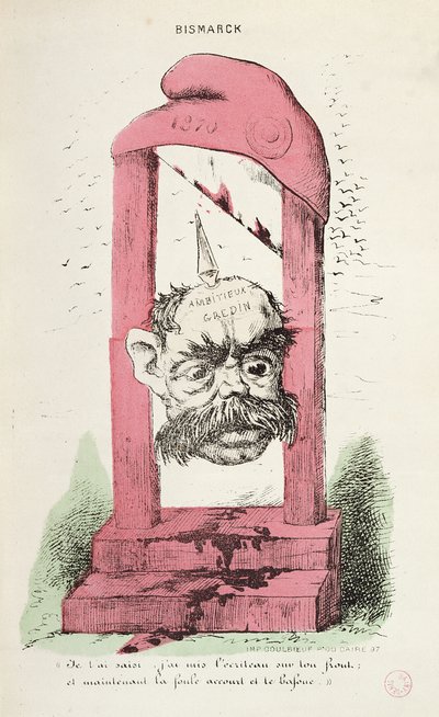Otto von Bismarck (1815-98) karikatúrája 1870 alkotó: Faustin