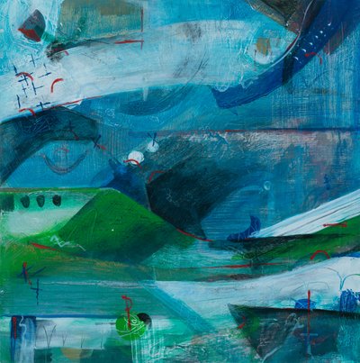 Flying High, 2019 (akril, vászon) alkotó: Faye Bridgwater