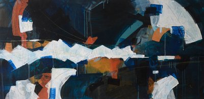 Oh Those Cliffs, 2018 (akril, vászon) alkotó: Faye Bridgwater