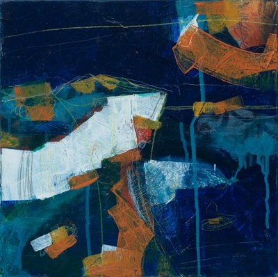 Öntés, 2018 (akril, vászon) alkotó: Faye Bridgwater