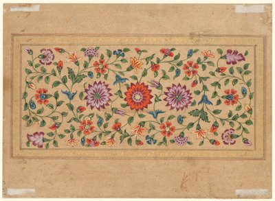 Gördülő virágszőlő, 1755. alkotó: Fayzullah