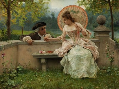 Ein verliebtes Gespräch im Park alkotó: Federico Andreotti
