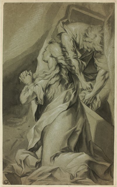 Térdelő Magdolna és a sírfelügyelő alkotó: Federico Barocci