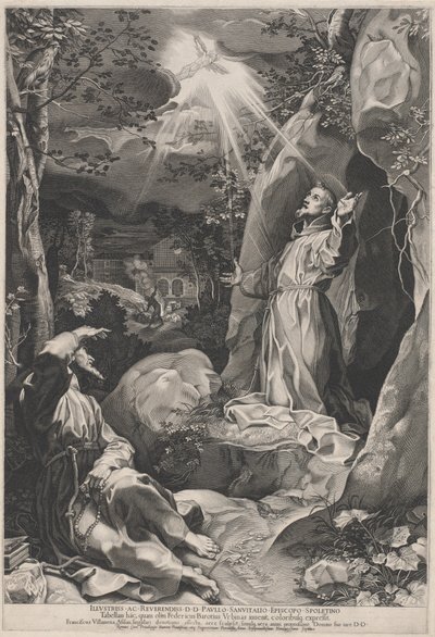 Szent Ferenc megkapja a stigmákat alkotó: Federico Barocci