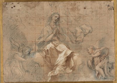 Tanulmány a "Rózsafüzér Madonnához" alkotó: Federico Barocci