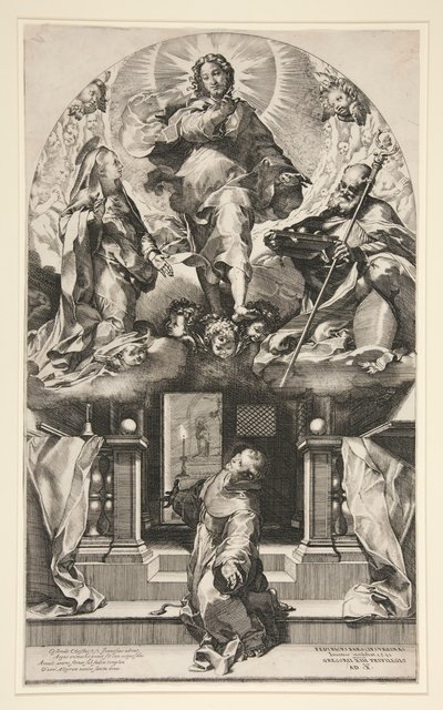 Szent Ferenc látomása (Szent Ferenc megbocsátása) alkotó: Federico Barocci