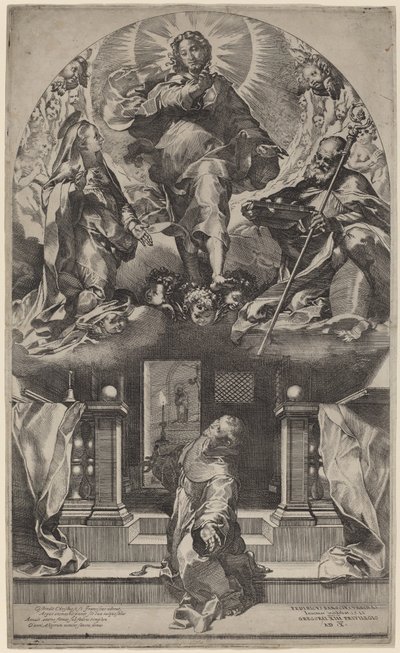 Szent Ferenc látomása, 1581. alkotó: Federico Barocci