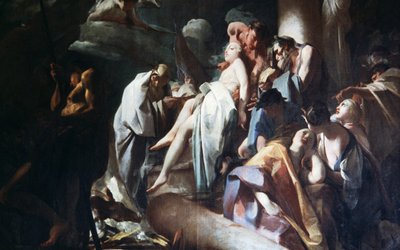 Iphigenia feláldozása alkotó: Federico Bencovich